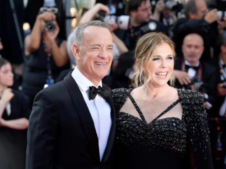 Rita Wilson says awkward moment on Cannes red carpet with Tom Hanks isn't what it looks like