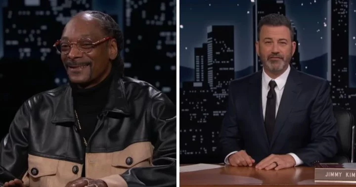 Snoop Dogg explains to Jimmy Kimmel how he keeps pals 'medicated and dedicated' with global marijuana network