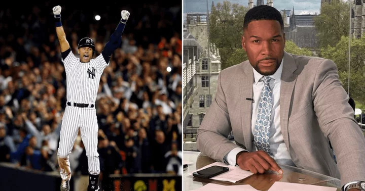 'You're just trying to make me feel old': 'GMA' host Michael Strahan furious with Derek Jeter for roasting him for his age
