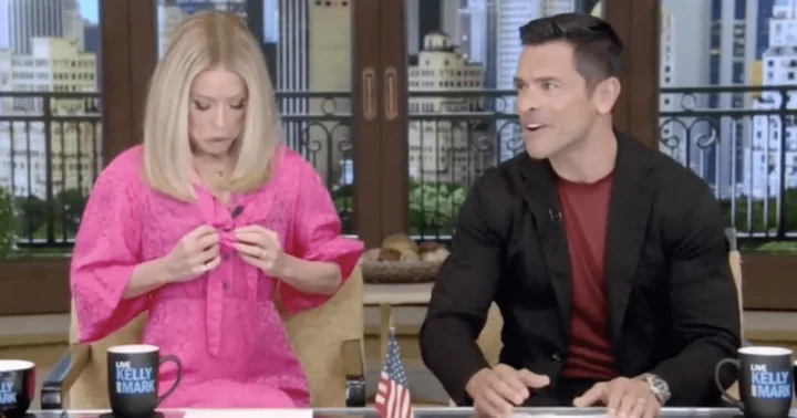 Kelly Ripa's 'wardrobe emergency' nearly derails 'Live with Kelly and Mark' as she misses start of show