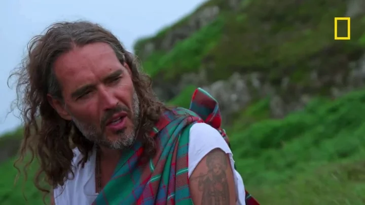 Russell Brand dubbed 'frappucino Neil Oliver' for spreading Maui conspiracies