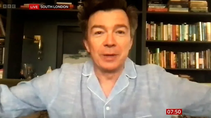Rick Astley couldn't be bothered to get out of pyjamas for BBC Breakfast interview