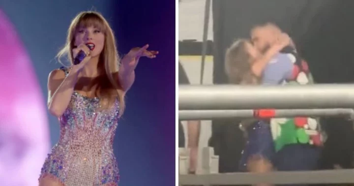 Taylor Swift news diary: Pop star sends fans into a frenzy with first public kiss with Travis Kelce