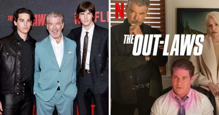 Pierce Brosnan turns movie premiere of 'The Out-Laws' into family affair with sons Dylan and Paris on the red carpet