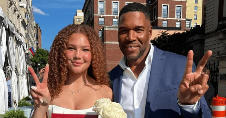 GMA's Michael Strahan spends quality time with daughter Isabella at a football game amid busy schedule