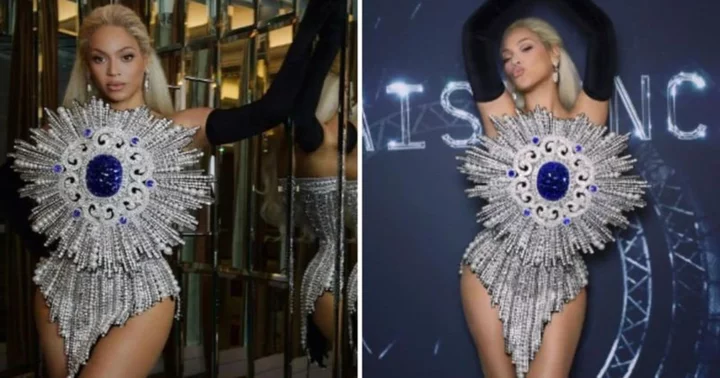 Beyonce looks divine in silver-jeweled bodysuit at her 'Renaissance' film premiere in London