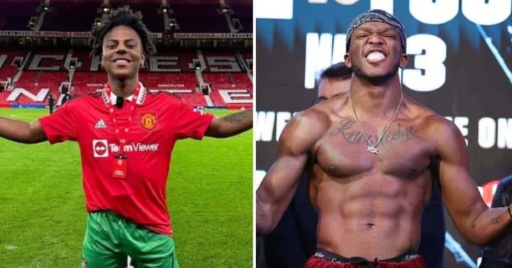 IShowSpeed sneaks in surprise punch on KSI during Sidemen Charity Match, Internet labels soccer players 'pathetic'