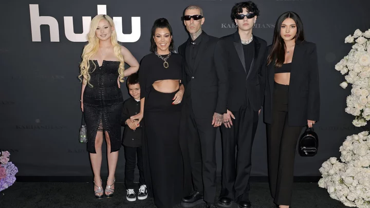 Inside pregnant Kourtney Kardashian and Travis Barker's blended family