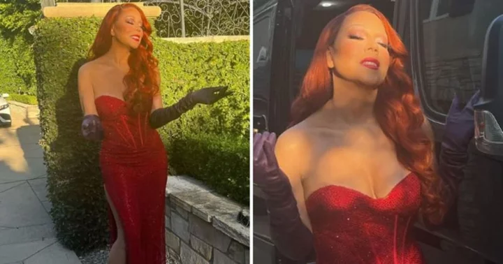 'She pulled it off well': Mariah Carey wins fans' praise after she channels Jessica Rabbit for Halloween