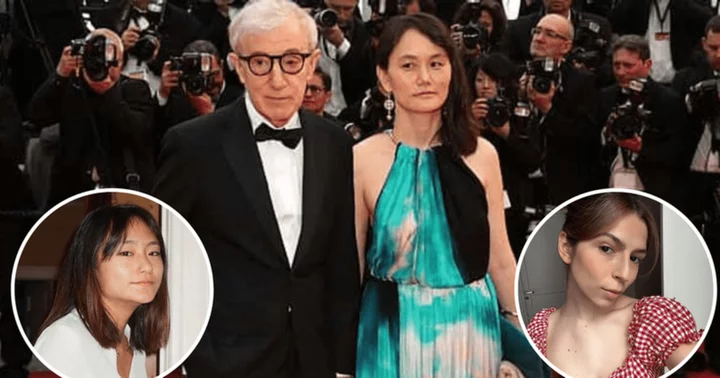 Woody Allen booed and applauded as he attends new film's premiere at Venice with wife and daughters