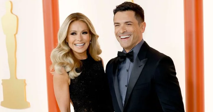 Mark Consuelos begs for commercial break on ‘Live with Mark and Kelly’ as Kelly Ripa brings up first dates