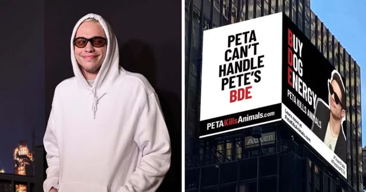 Times Square billboard backing Pete Davidson's 'BDE' removed after 'bullying' calls from PETA