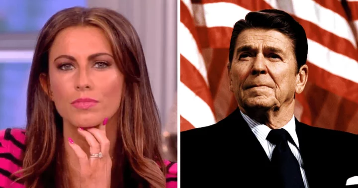 Fans disappointed as 'The View' star Alyssa Farah Griffin poses in front of Ronald Reagan's portrait
