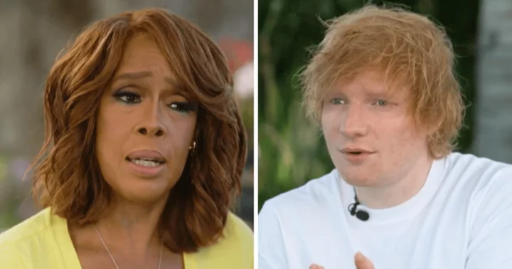 'CBS Mornings' host Gayle King gushes over Ed Sheeran as she joins him in the studio and shows off her singing