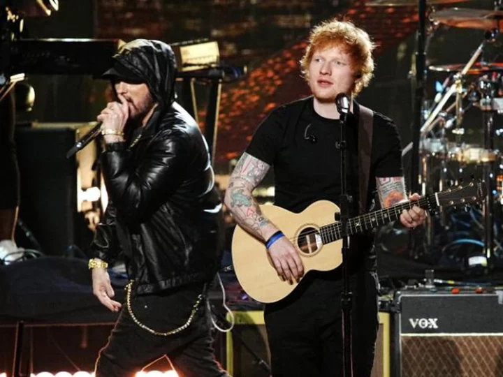 Eminem performs 'Lose Yourself' during surprise appearance at Ed Sheeran's Detroit concert