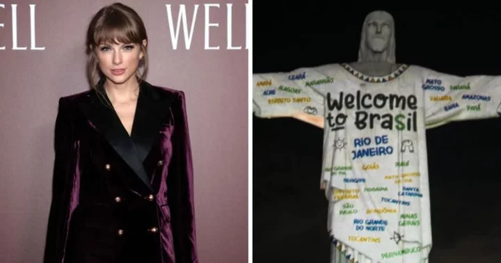 Swifties defend projection of Taylor Swift's Junior Jewels shirt on Christ the Redeemer statue amid 'blasphemy' claims