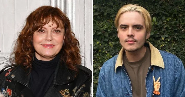 Internet has cheeky responses to Susan Sarandon’s son Miles Robbins begging fans to stop sharing an embarrassing video of his mom