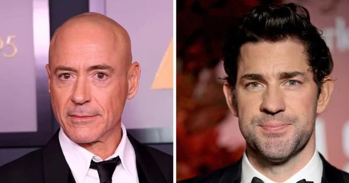 Is John Krasinski in 'Oppenheimer'? Robert Downey Jr teases cameo by 'The Office' star in snap with 'cast mates' in NYC