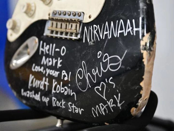 Kurt Cobain's smashed-up guitar sells for almost $600,000—nearly 10 times the auction estimate