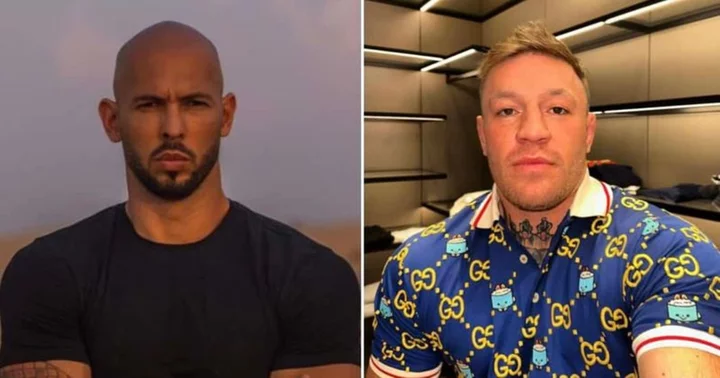 'No men with money are safe': Andrew Tate backs Conor McGregor after MMA star was accused of 'violently' raping woman at NBA Finals