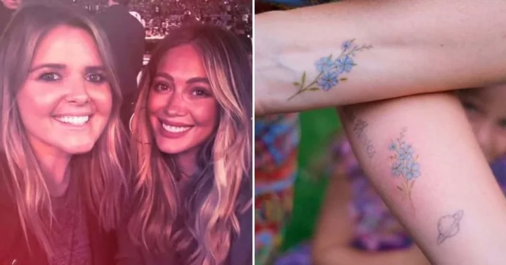 Who is Lauren? Hilary Duff and assistant get matching touch-me-not tattoos during blackout