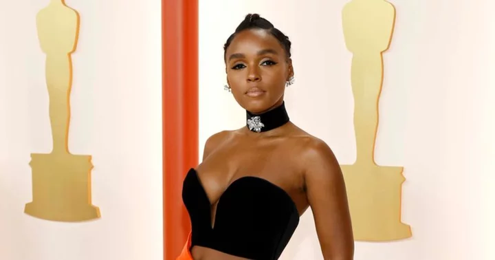 'Nothing more than liberation': Janelle Monae flashes breasts while performing for small crowd as she reveals album cover