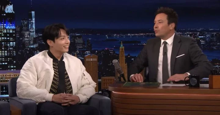BTS fans cheer Jungkook as he tells Jimmy Fallon he's 'embarrassed' that 6M people watched him sleep during Weverse Live