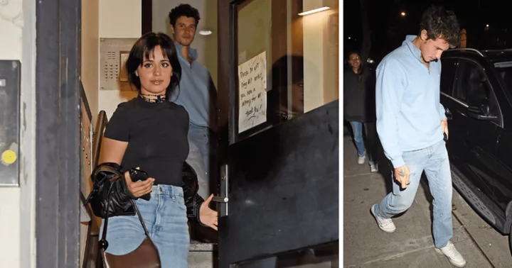 Camila Cabello slays in black leather jacket while Shawn Mendes rocks all-blue outfit for NYC dinner date