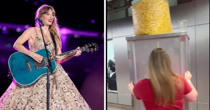 'Next level stardom': Swifties convinced Taylor Swift used popcorn machine to meet up with Travis Kelce