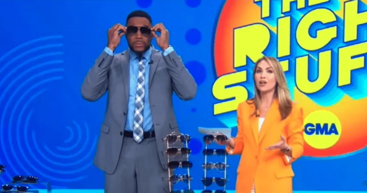 'Look at you stunner': 'Good Morning America' star Lori Bergamotto crushes over Michael Strahan as co-host tries sunglasses during shopping segment