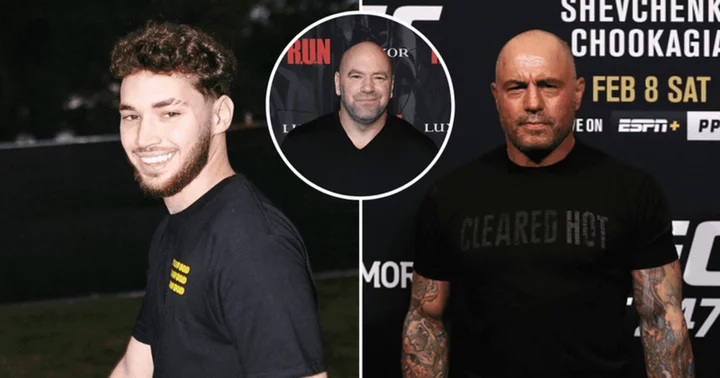 Adin Ross emerges as a potential candidate for Joe Rogan's podcast following Dana White's fascinating move, trolls say Kick icon 'loves bald people'