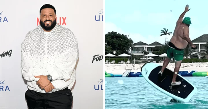 DJ Khaled shares footage of surfing accident, says he's in 'so much pain' and hopes it's just a 'bruised muscle'