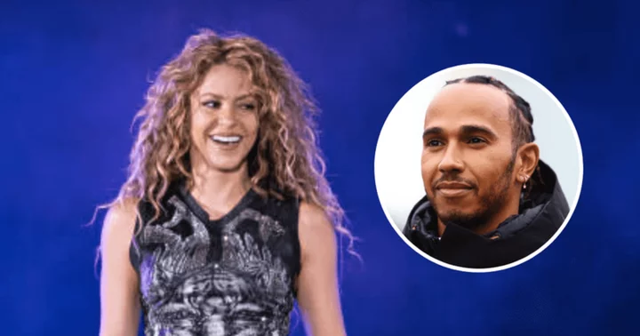 Did Shakira just confirm romance with Lewis Hamilton? Singer lip-syncs to rap song about fast cars