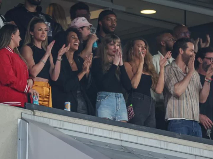 Taylor Swift cheers on Travis Kelce at Sunday Night Football (again), joining Ryan Reynolds, Hugh Jackman and other stars