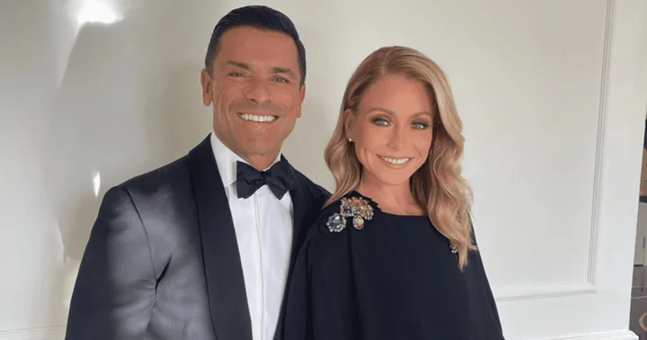 'Live' host Kelly Ripa flaunts no-makeup look with husband Mark Consuelos during weekend getaway