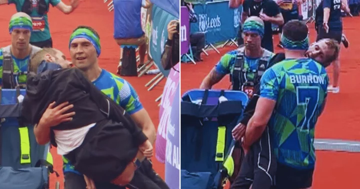 Kevin Sinfield exemplifies true friendship as he carries former teammate Rob Burrow across marathon finish line