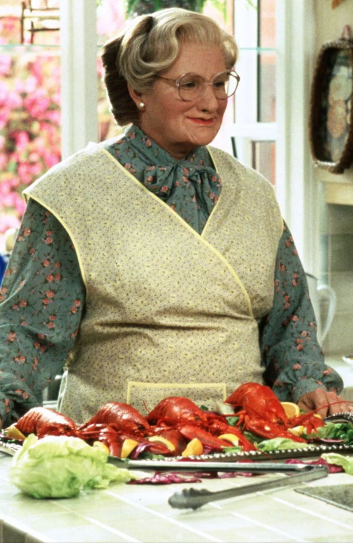 Mrs Doubtfire director reveals Robin Williams shot 'almost two million feet' of footage