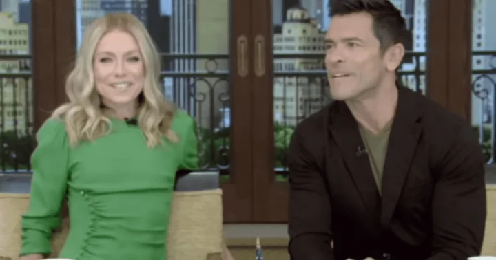 'Did you sit on a booster seat?' Mark Consuelos defends his short stature against Kelly Ripa's shade for filming 'WWHL' with Rebecca Romijn