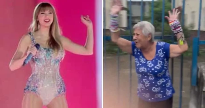 Bracelet-laden elderly woman cheering Taylor Swift fans in Rio melts hearts as video goes viral