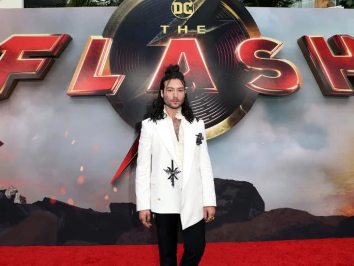 Ezra Miller thanks supporters for their 'grace' at 'The Flash' premiere