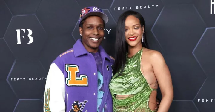 'My lady's in here': A$AP Rocky asks partygoers to 'calm down' after fight breaks out at nightclub in front of pregnant Rihanna