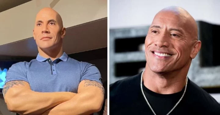 'They ran out of printer ink': Dwayne Johnson's 'white wax' figure sparks hilarious comparisons to Vin Diesel and Mr Clean