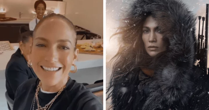 Jennifer Lopez looks cheery in trendy black sweater as 'The Mother' tops Netflix charts, fans say 'celebrate all your hard work'