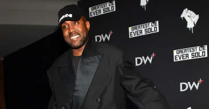 Kanye West leaves fans worried with shaven eyebrows and controversial t-shirt
