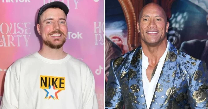 MrBeast beats The Rock in an exciting challenge contributing $100K to charity, fans call it 'wholesome moment'