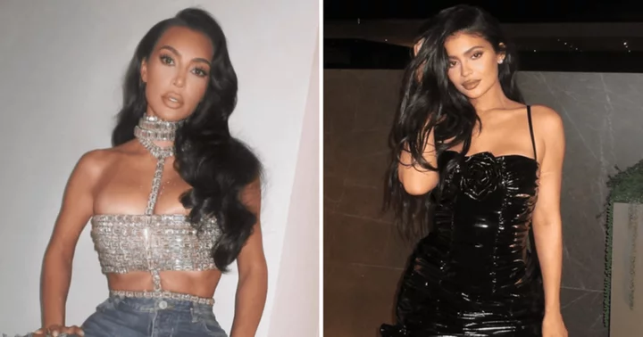 Internet says Kim Kardashian looks like 'wannabe knock-off' Kylie Jenner after she flaunts leather outfit