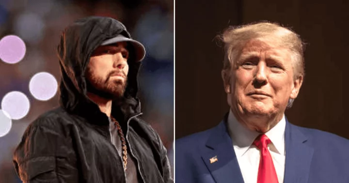 What did Eminem say about Donald Trump? Video of rapper's remarks about former president enrages Republicans