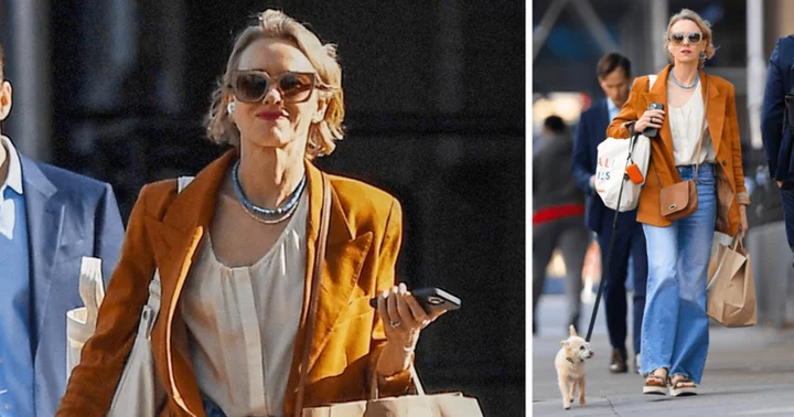 Naomi Watts sparks engagement rumors with Billy Crudup as she flaunts bling ring while walking her dog in NYC