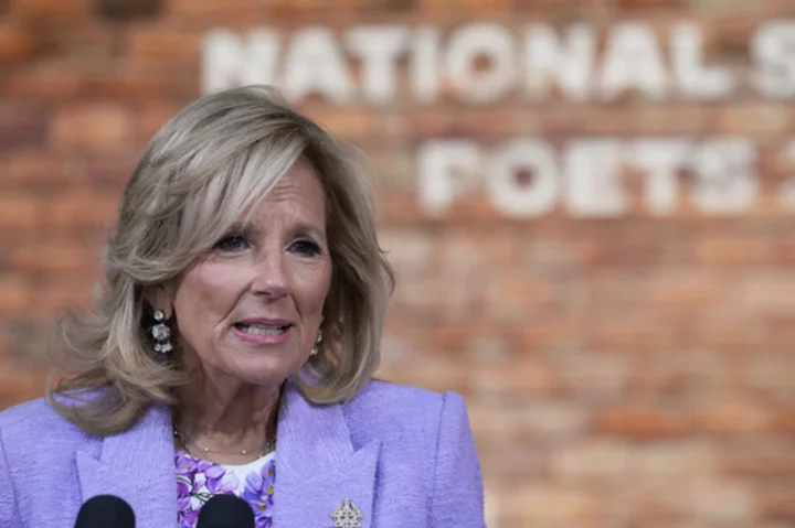 Jill Biden tells National Student Poets that poetry feeds a hungry human spirit