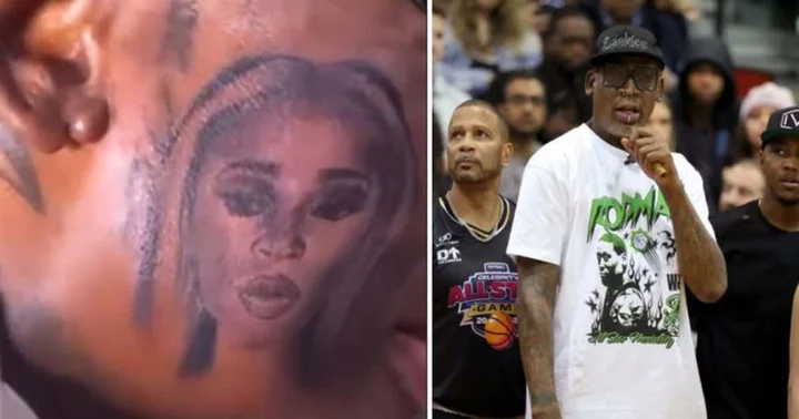 Who is Dennis Rodman's girlfriend? NBA legend gets GF's 'really real' face inked on his cheek